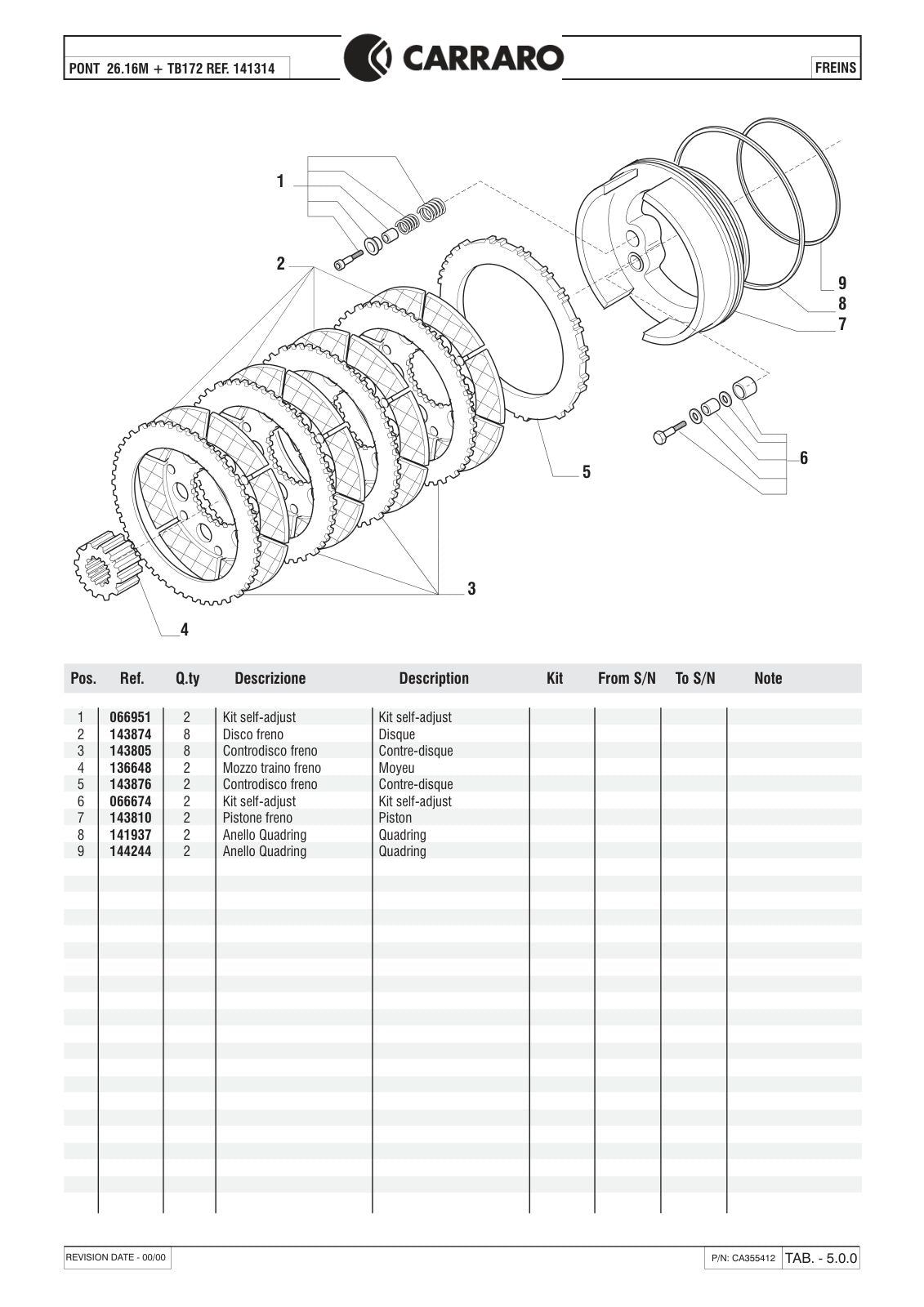 Carraro 26.16M + TB172 Axle with Transfer Box Parts Catalog (Ref. 141314) – sample page 2