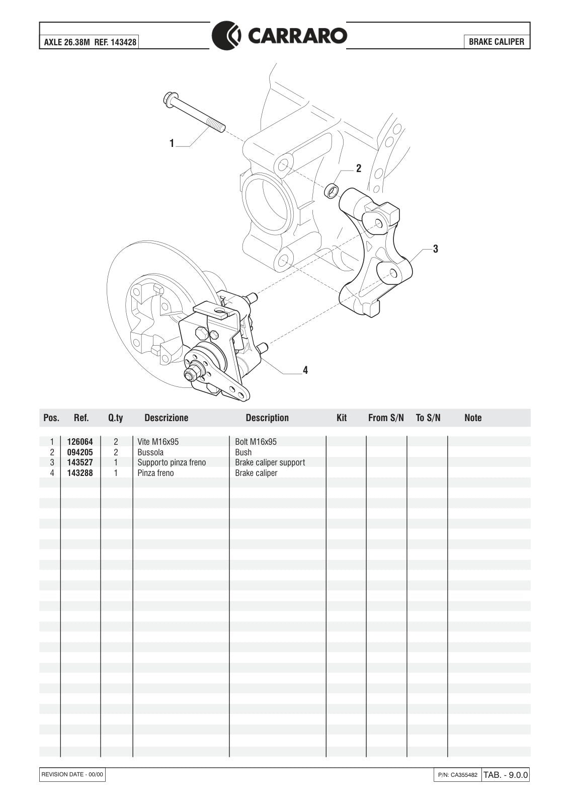 Carraro 26.38M Axle Parts Catalog (Ref. 143428) – sample page 3