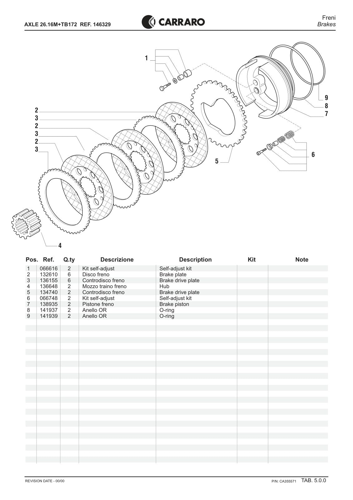 Carraro 26.16M + TB172 Axle with Transfer Box Parts Catalog (Ref. 146329) – sample page 2