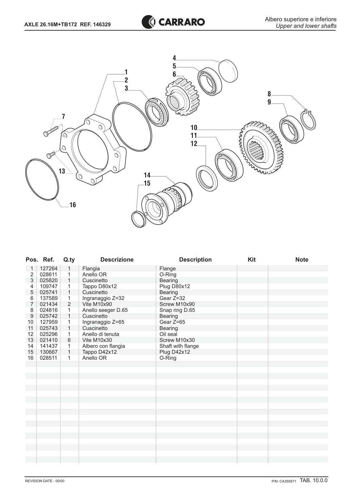 Carraro 26.16M + TB172 Axle with Transfer Box Parts Catalog (Ref. 146329) – sample page 3