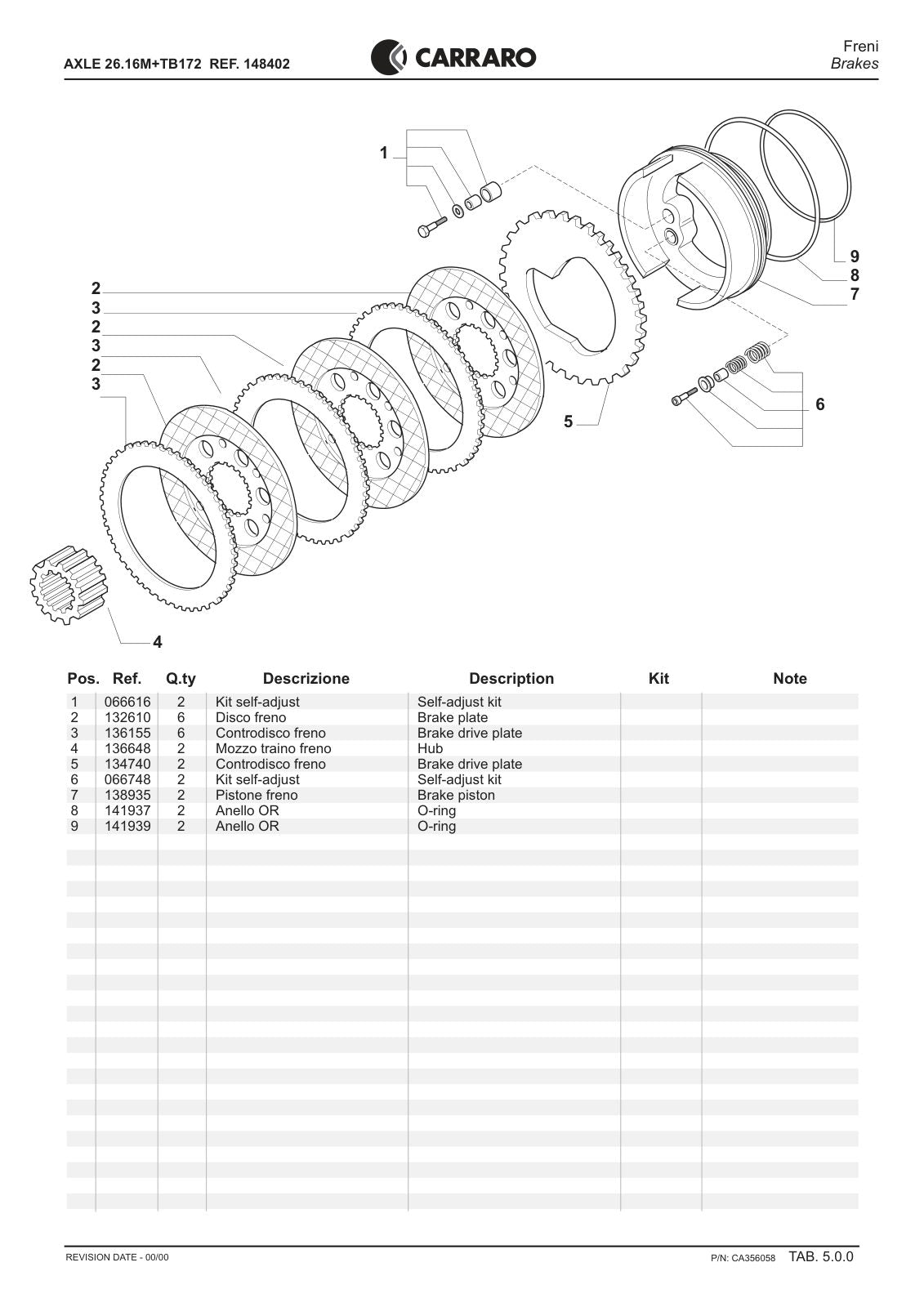 Carraro 26.16M + TB172 Axle with Transfer Box Parts Catalog (Ref. 148402) – sample page 2