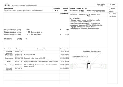 Dana Spicer 212/683 Steering Axle Parts Catalog for Terex AGRILIFT 737/1037-4013 Telehandler – sample page 1