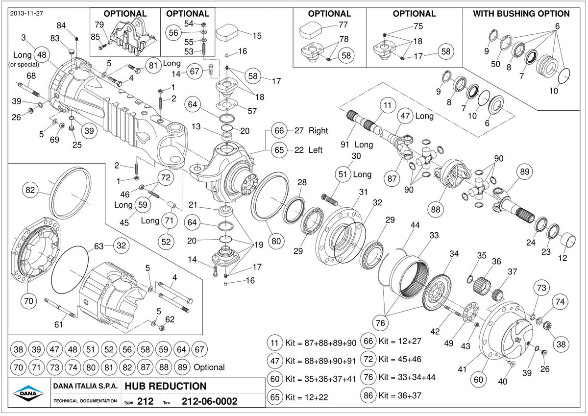 Dana Spicer 212/736 Steering Axle Parts Catalog for Dieci ET 177 Telehandler – sample page 3