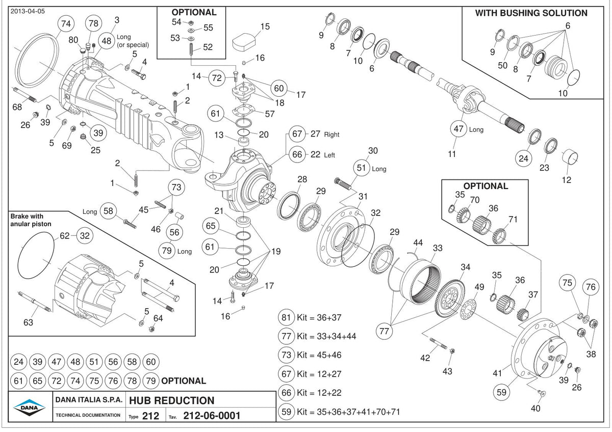 Dana Spicer 212/883 Steering Axle Parts Catalog for Dieci ET154 - ET158 Telehandler – sample page 3