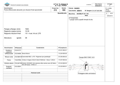 Dana Spicer 212/986 Steering Axle Parts Catalog for Sanko MST ST 7.40 Telehandler – sample page 1