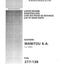 Dana Spicer 277/136 Steering Axle Parts Catalog for Manitou – cover