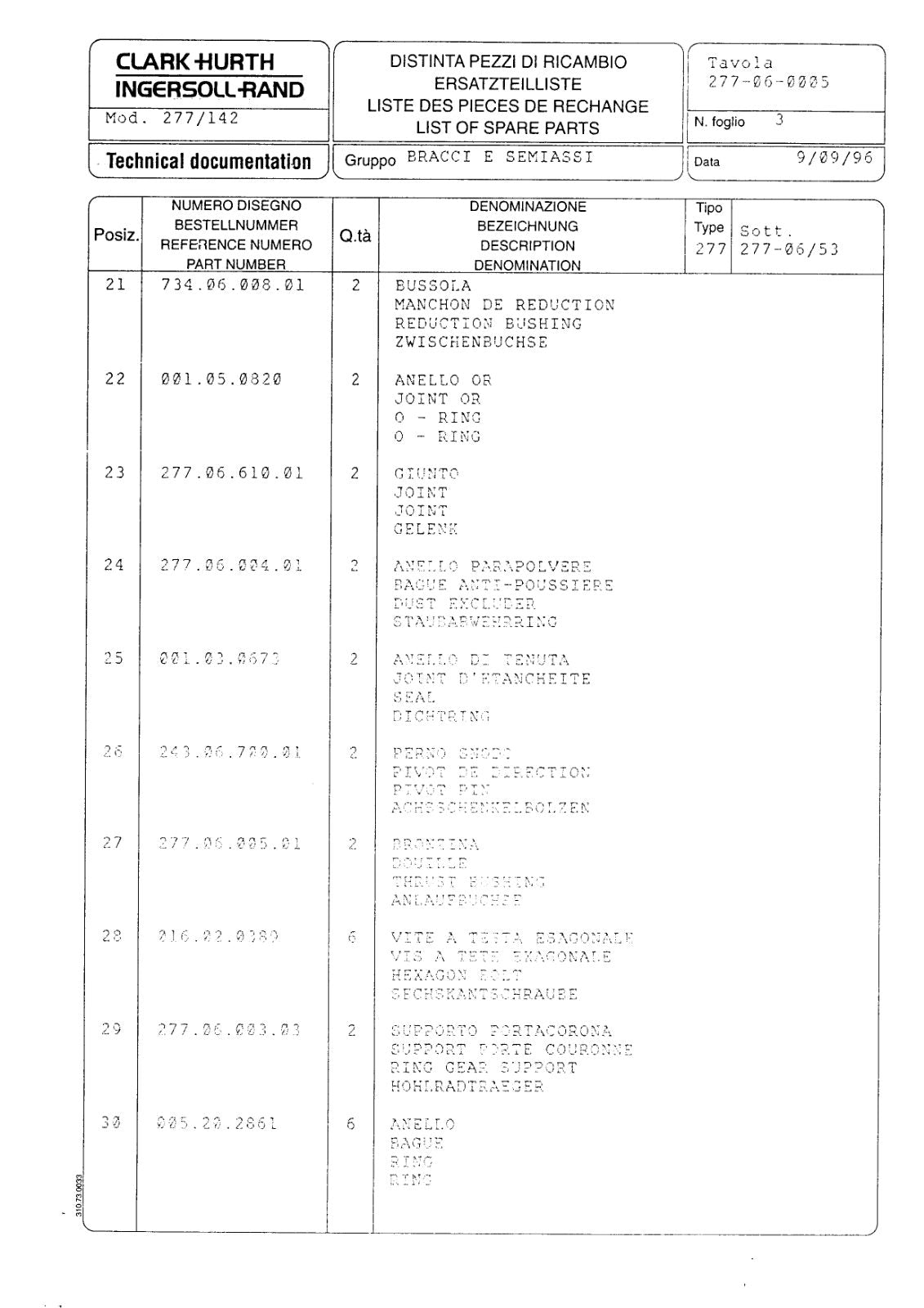 Dana Spicer 277/142 Steering Axle Parts Catalog for Matbro Telehandler – sample page 2