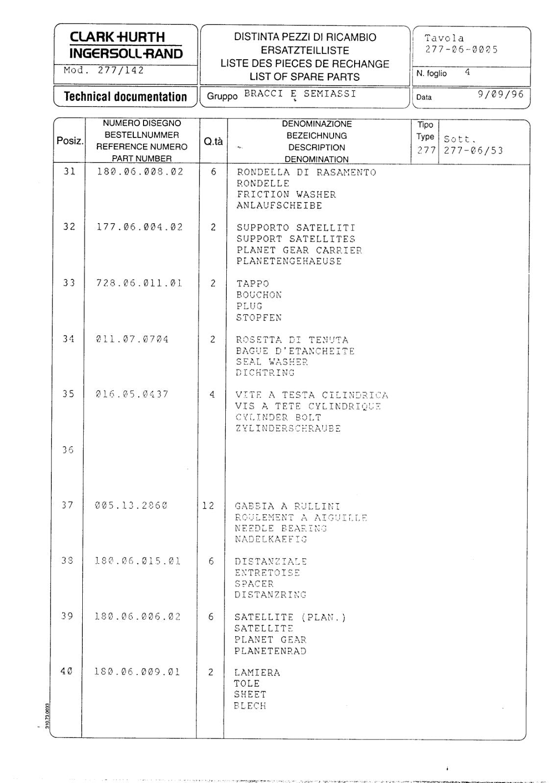 Dana Spicer 277/142 Steering Axle Parts Catalog for Matbro Telehandler – sample page 3