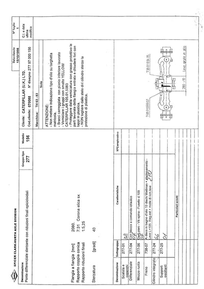 Dana Spicer 277/156 Steering Axle Parts Catalog for Caterpillar – sample page 1