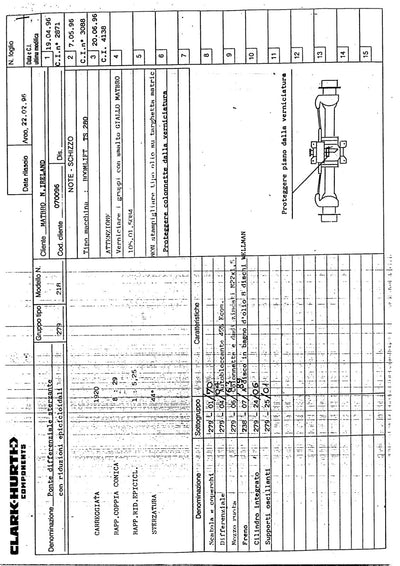 Dana Spicer 279/218 Steering Axle Parts Catalog for Matbro Telehandler – sample page 1