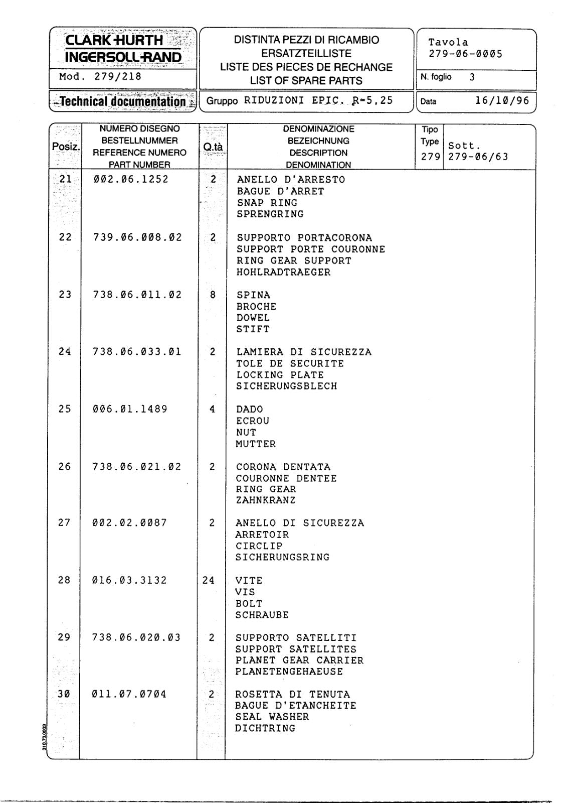Dana Spicer 279/218 Steering Axle Parts Catalog for Matbro Telehandler – sample page 3