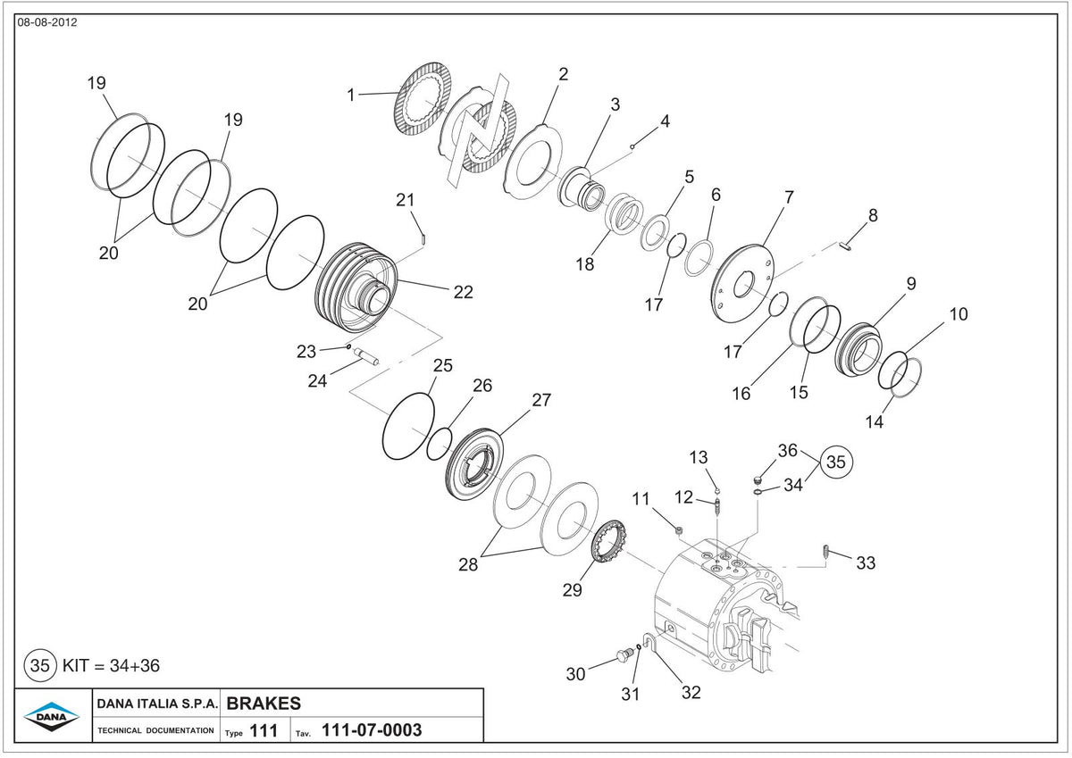 Dana Spicer 357/211/251 Steering Axle with Drop Box Parts Catalog for Terex 3007 Telehandler – sample page 2