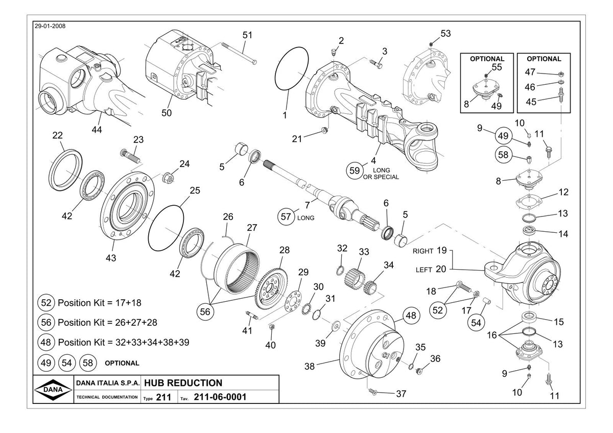 Dana Spicer 357/211/343 Steering Axle with Drop Box Parts Catalog for Sanko MST S6 Telehandler – sample page 2