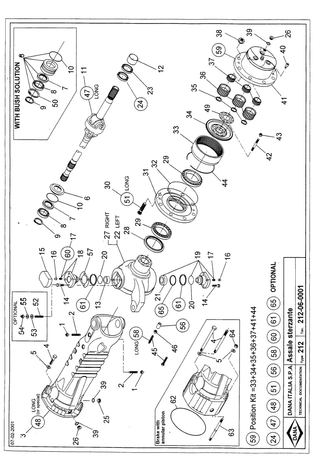 Dana Spicer 357/212/119 Steering Axle with Drop Box Parts Catalog for Terex 3514 Telehandler – sample page 2