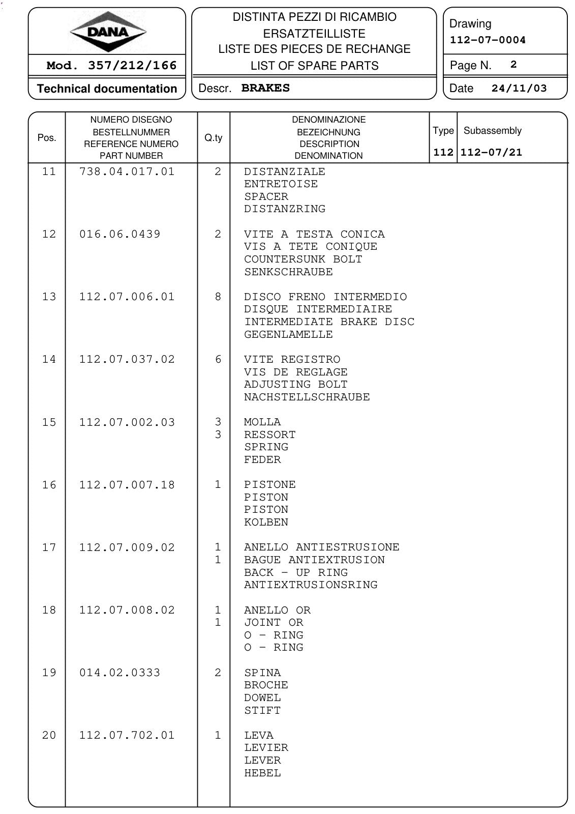 Dana Spicer 357/212/166 Steering Axle with Drop Box Parts Catalog for CNH EX 119 W Wheeled Excavator – sample page 3