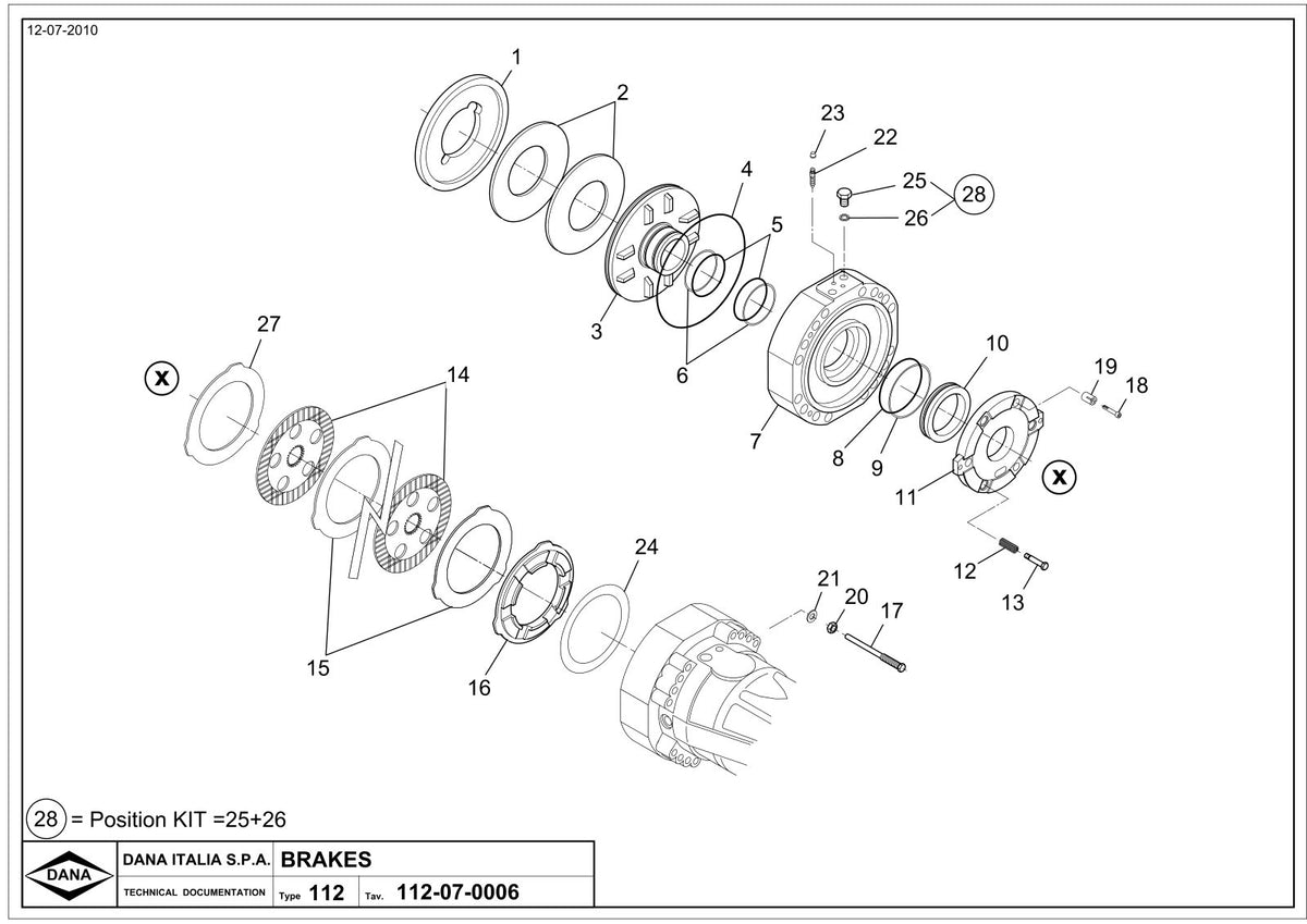 Dana Spicer 357/212/320 Steering Axle with Drop Box Parts Catalog for Fiori DB 400S Concrete Mixer – sample page 3