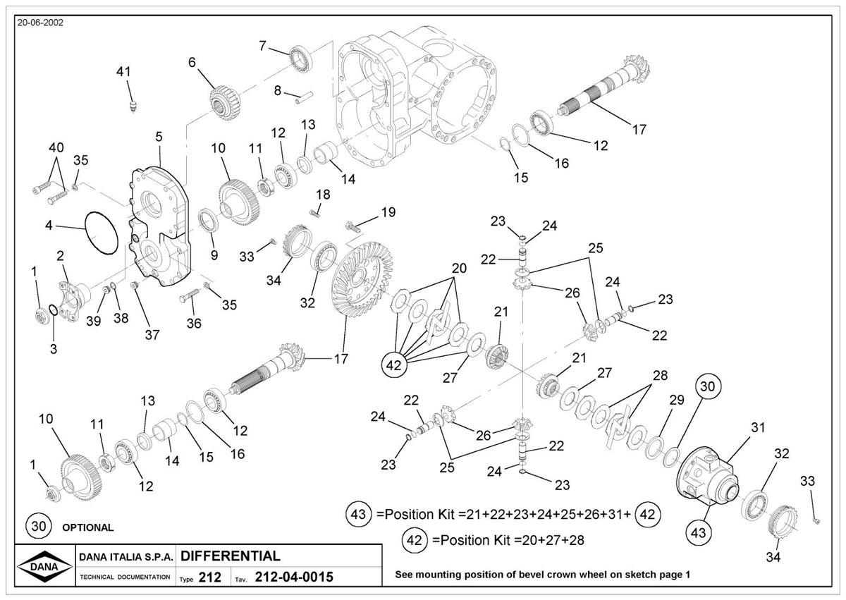 Dana Spicer 602/212/091 Steering Axle with Drop Box Parts Catalog for Terex 4010 Telehandler – sample page 2