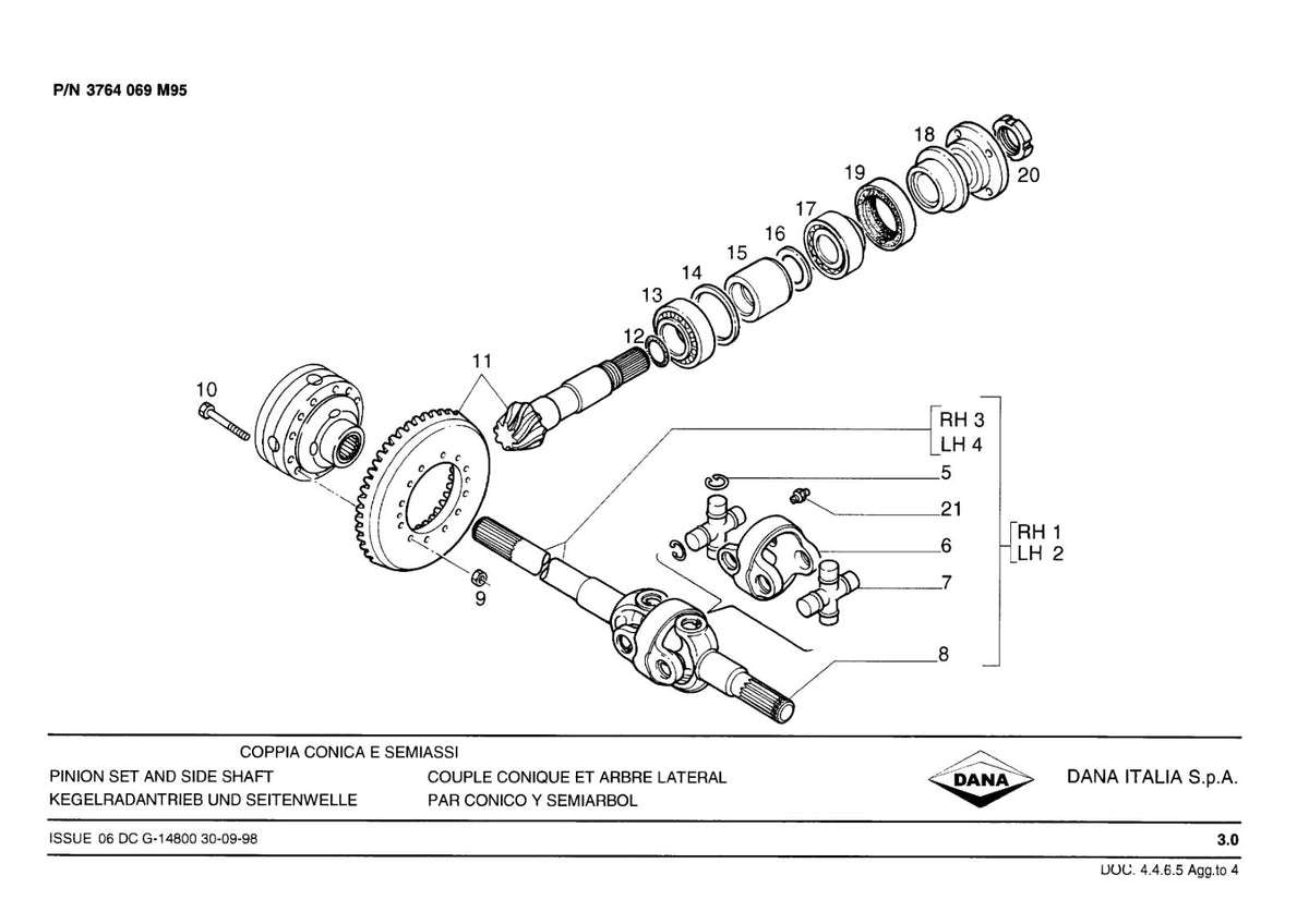 Dana Spicer 720/510 Front Axle Parts Catalog for Massey Ferguson Tractor (Massey Ferguson 3764069M95) – sample page 2