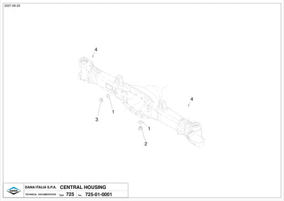 Dana Spicer 730/148 Front Axle Parts Catalog for John Deere Tractor – sample page 1