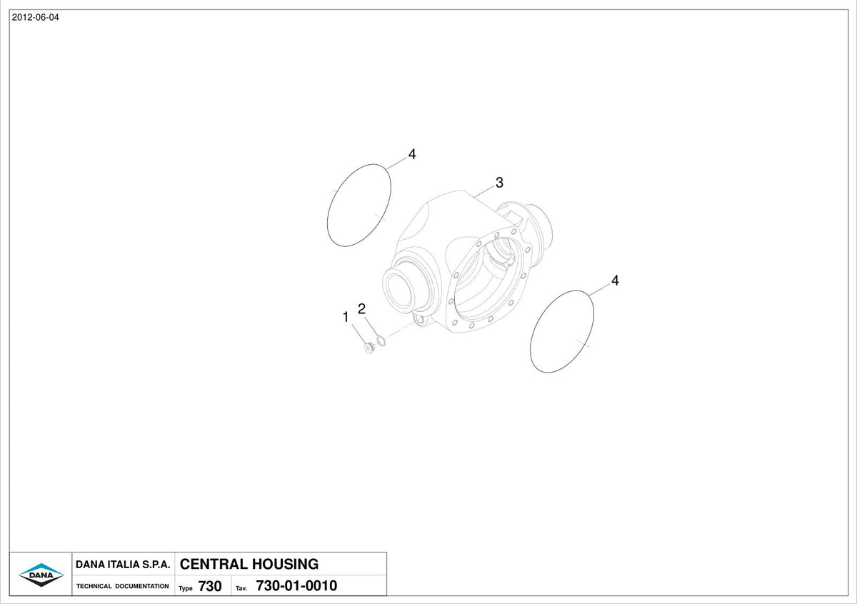 Dana Spicer 730/563 Front Axle Parts Catalog for AGCO Tractor – sample page 1
