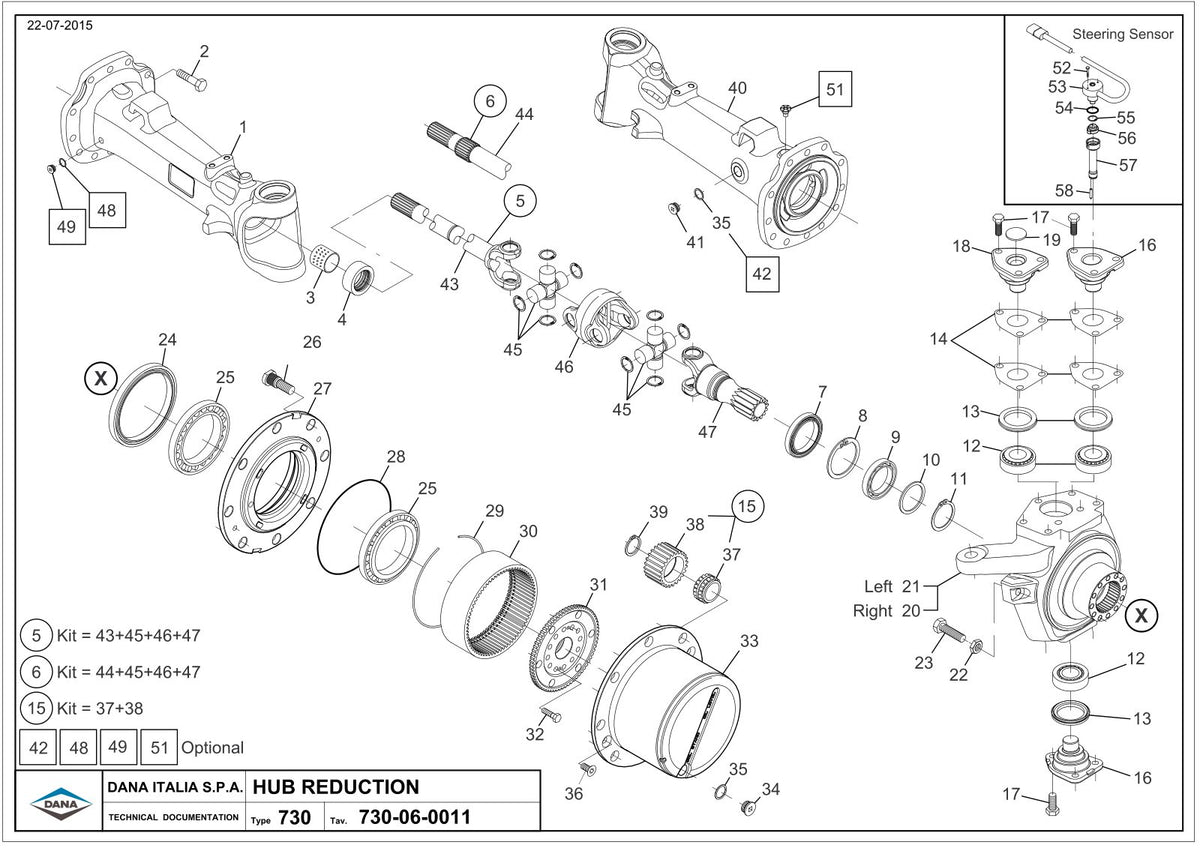 Dana Spicer 730/563 Front Axle Parts Catalog for AGCO Tractor – sample page 2