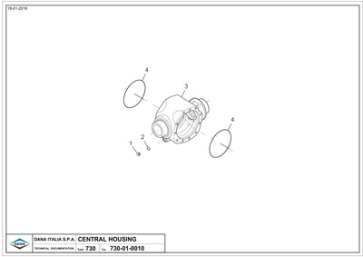 Dana Spicer 730/578 Front Axle Parts Catalog for AGCO Tractor – sample page 1