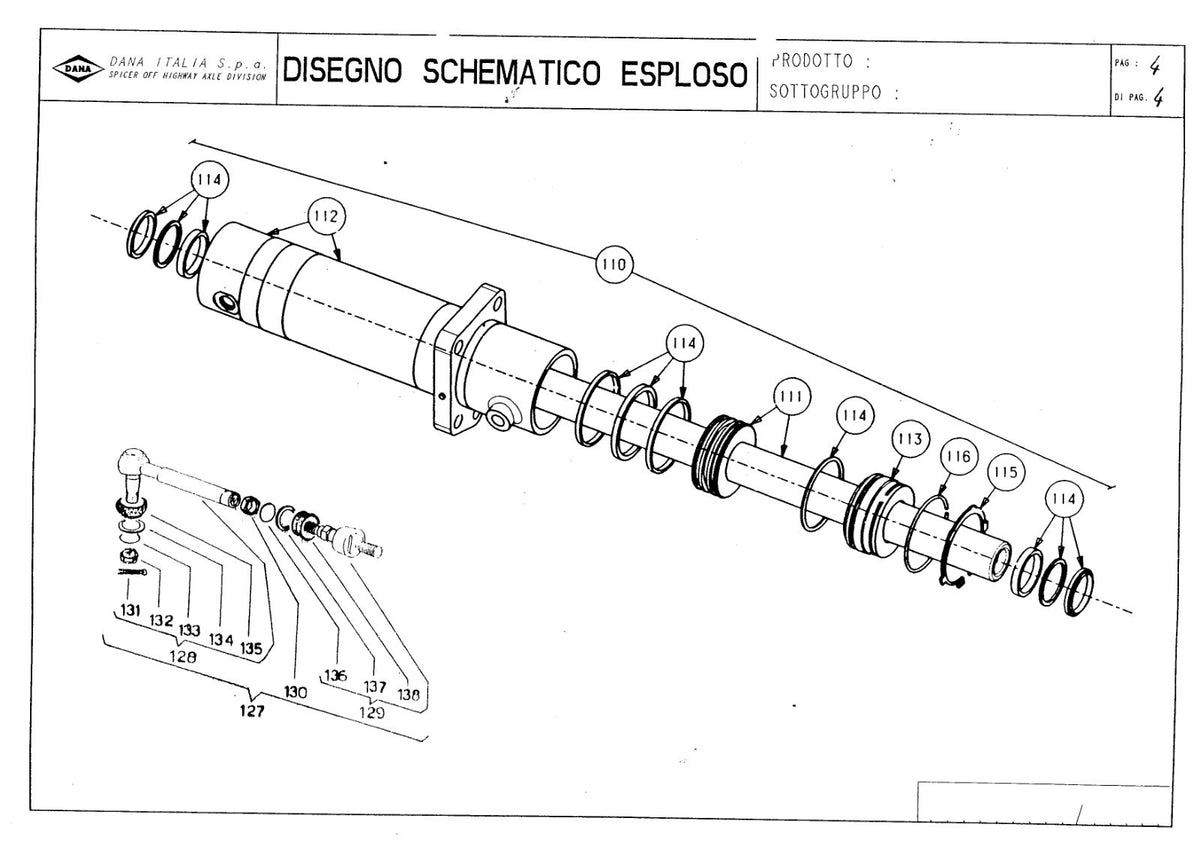 Dana Spicer 740/100 Front Axle Parts Catalog for Valtra Tractor – sample page 2