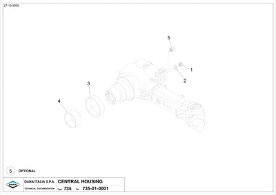 Dana Spicer 740/154 Front Axle Parts Catalog for Fendt Tractor – sample page 1