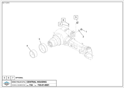 Dana Spicer 740/156 Front Axle Parts Catalog for Fendt Tractor – sample page 1