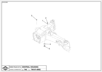 Dana Spicer 740/251 Front Axle Parts Catalog for John Deere Tractor – sample page 1