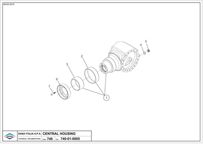 Dana Spicer 740/558 Front Axle Parts Catalog for Valtra Tractor – sample page 1