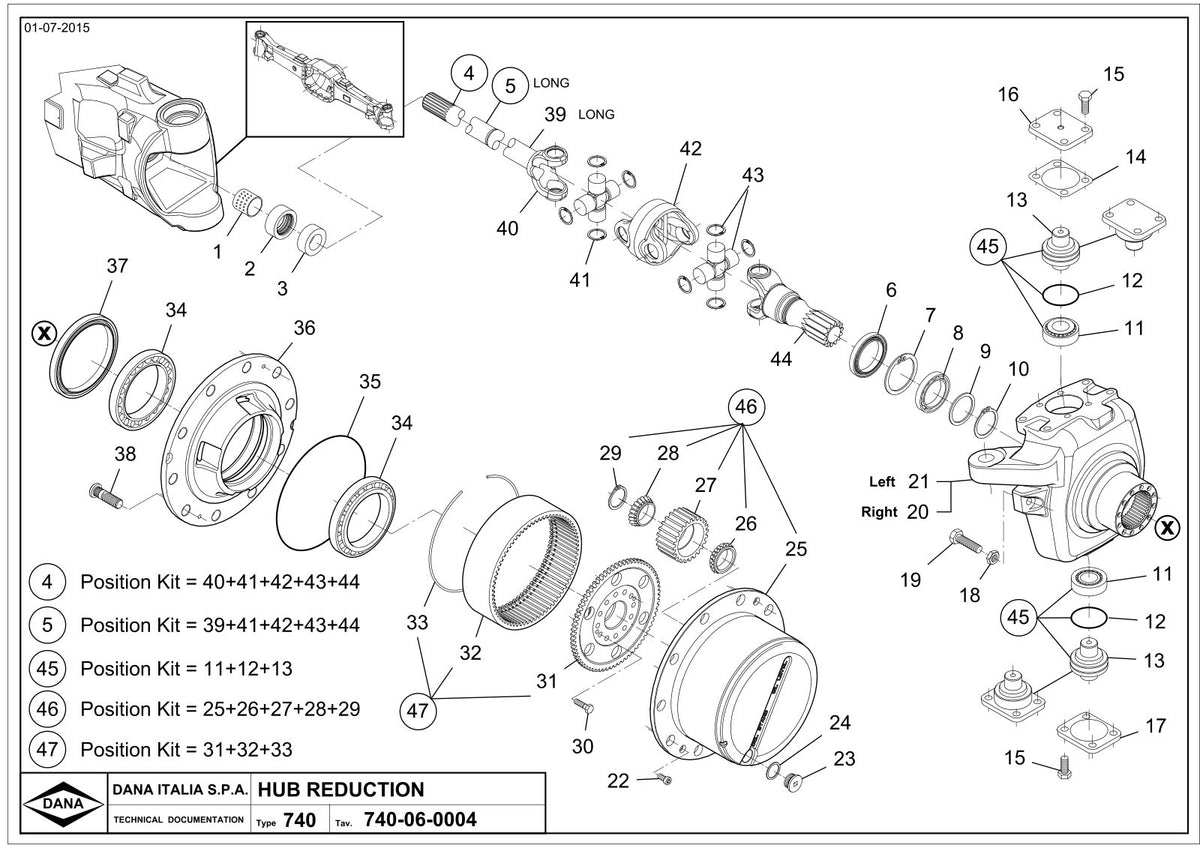 Dana Spicer 740/614 Front Axle Parts Catalog for AGCO Tractor – sample page 3