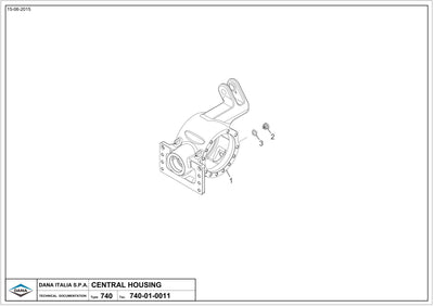 Dana Spicer 740/620 Front Axle Parts Catalog for Claas Tractor – sample page 1