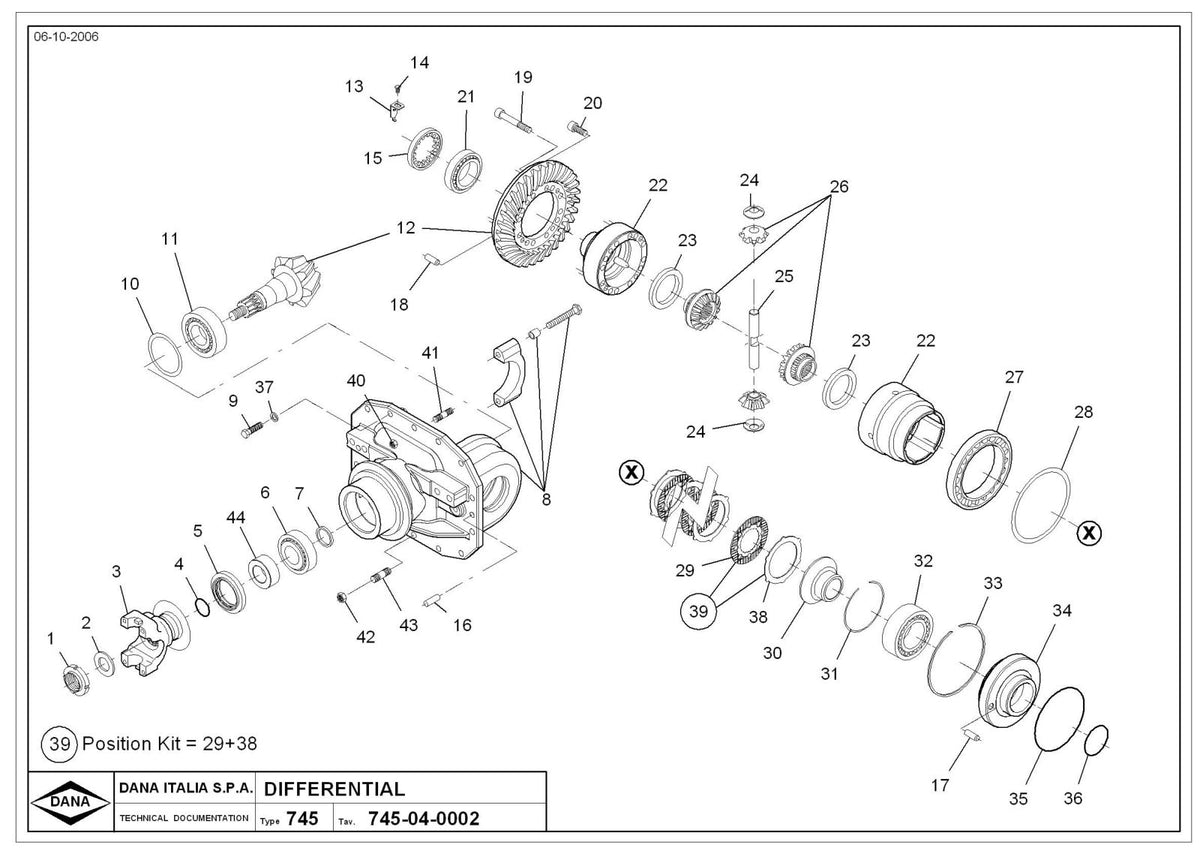 Dana Spicer 745/608 Front Axle Parts Catalog for Claas Tractor – sample page 3