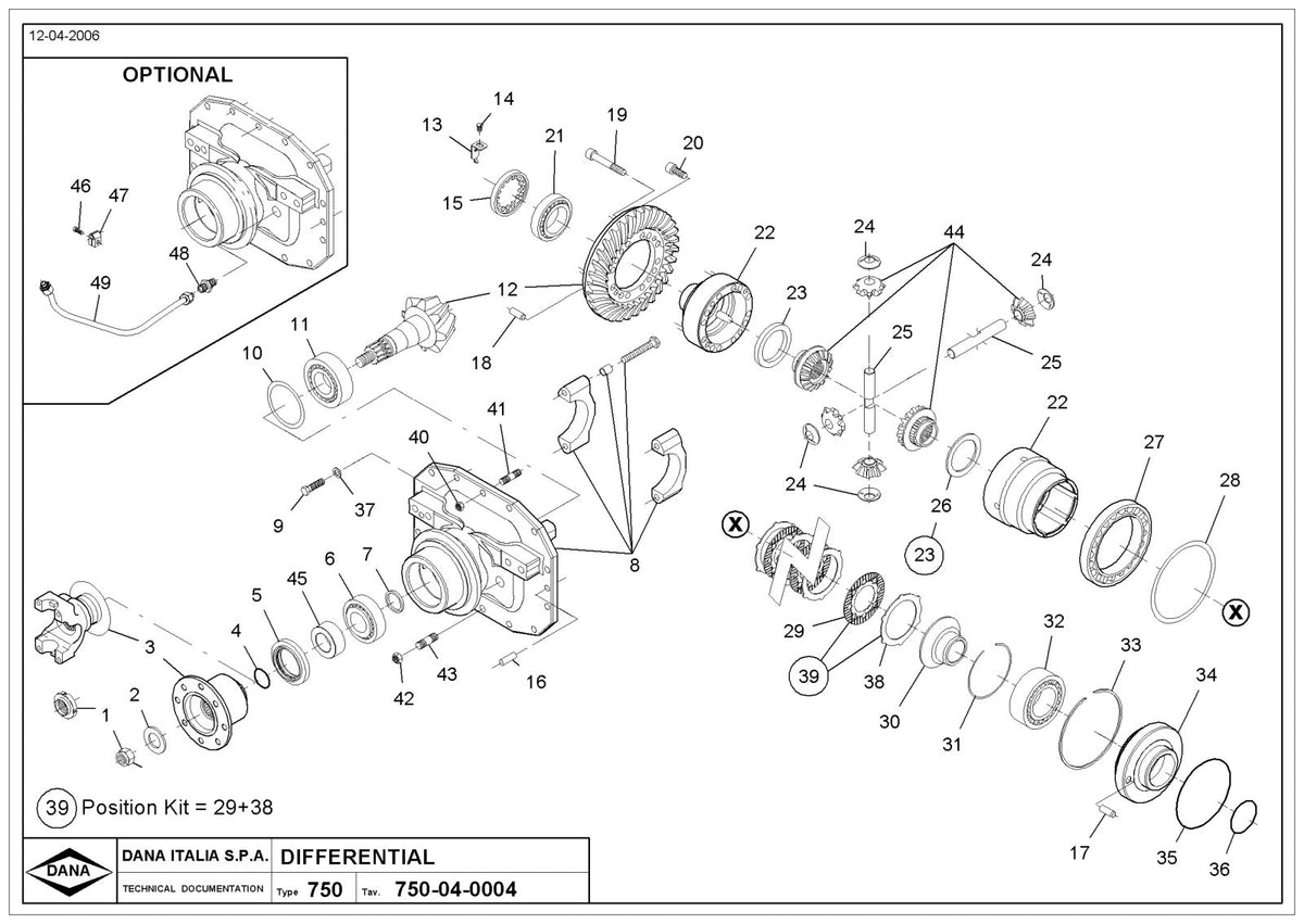 Dana Spicer 750/527 Front Axle Parts Catalog for Massey Ferguson Tractor – sample page 3