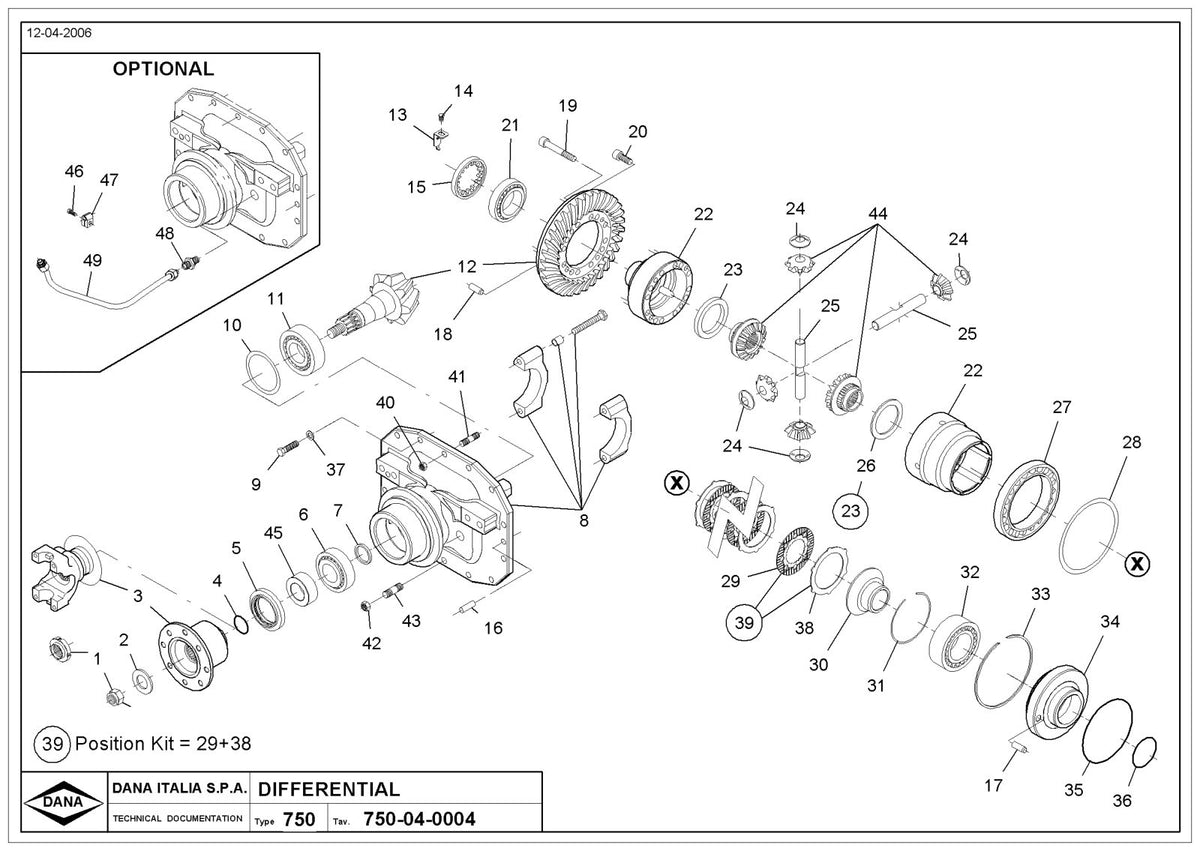 Dana Spicer 750/606 Front Axle Parts Catalog for Massey Ferguson Tractor – sample page 3