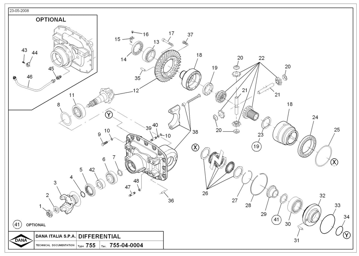 Dana Spicer 750/623 Front Axle Parts Catalog for Massey Ferguson Tractor – sample page 3