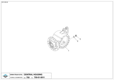 Dana Spicer 750/639 Front Axle Parts Catalog for Massey Ferguson Tractor – sample page 1
