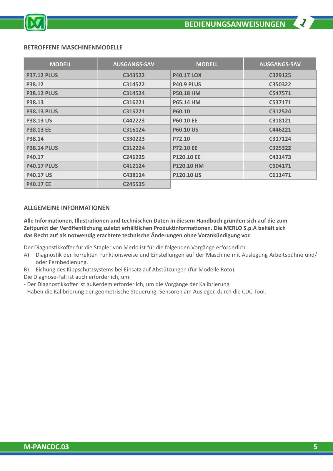 Merlo Panoramic MERlin CDC from 2013 (P40.9, P38.12-P38.14, P40.17, P60.10, P72.10) Service Set with Diagrams – sample page 4