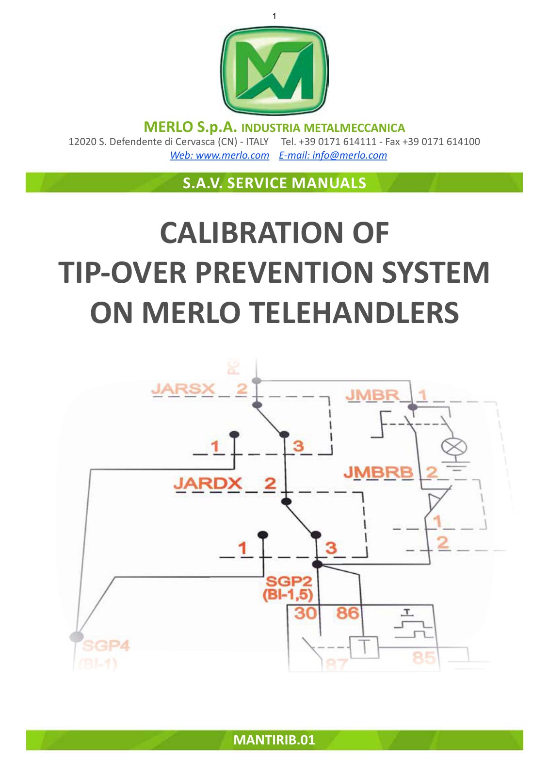 Merlo Panoramic P40.17 Plus Diagnostic Manual (from S/N C237523) – cover