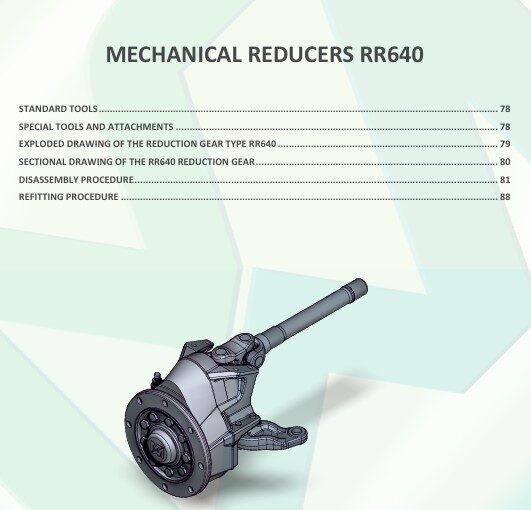 Merlo Turbofarmer Modular TF42.7 - 140, 156 and TF38.10 Service Manual, Mechanic Manual, Maintenance Manual English version [PDF]