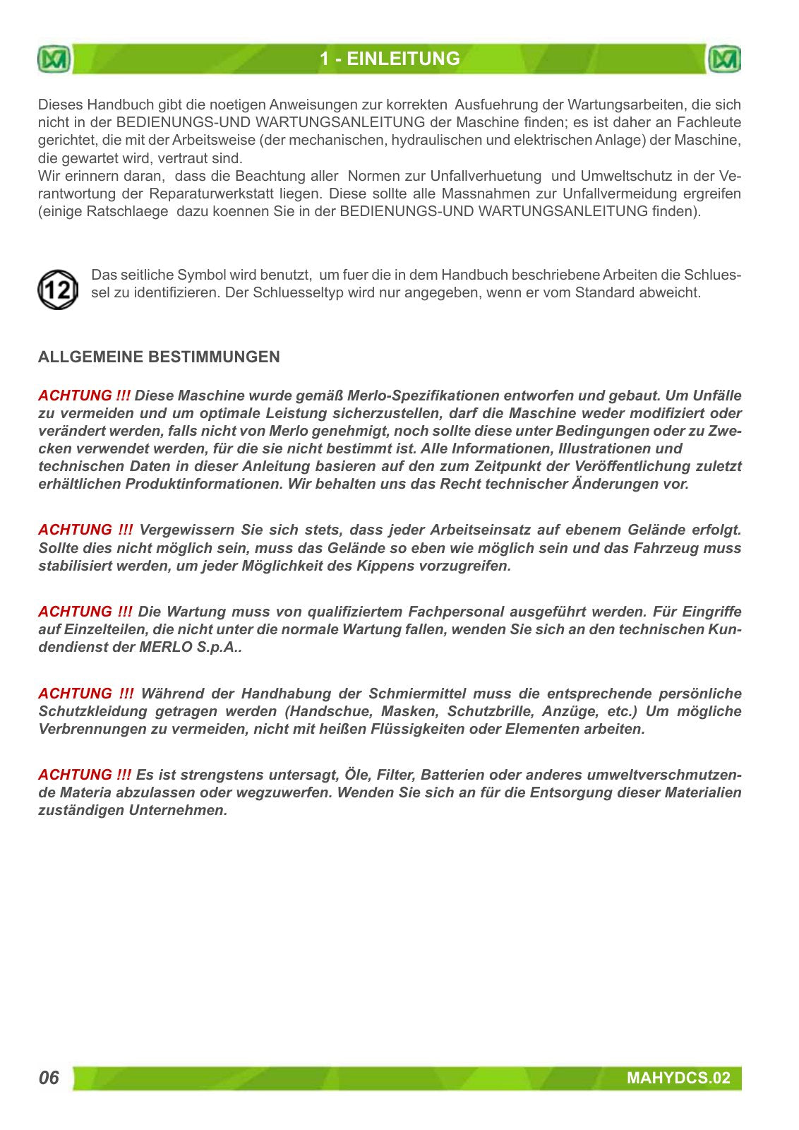 Merlo Turbofarmer P34.7, P38.10 Plus, Top Service Manual Set with Diagrams (German) – sample page 3