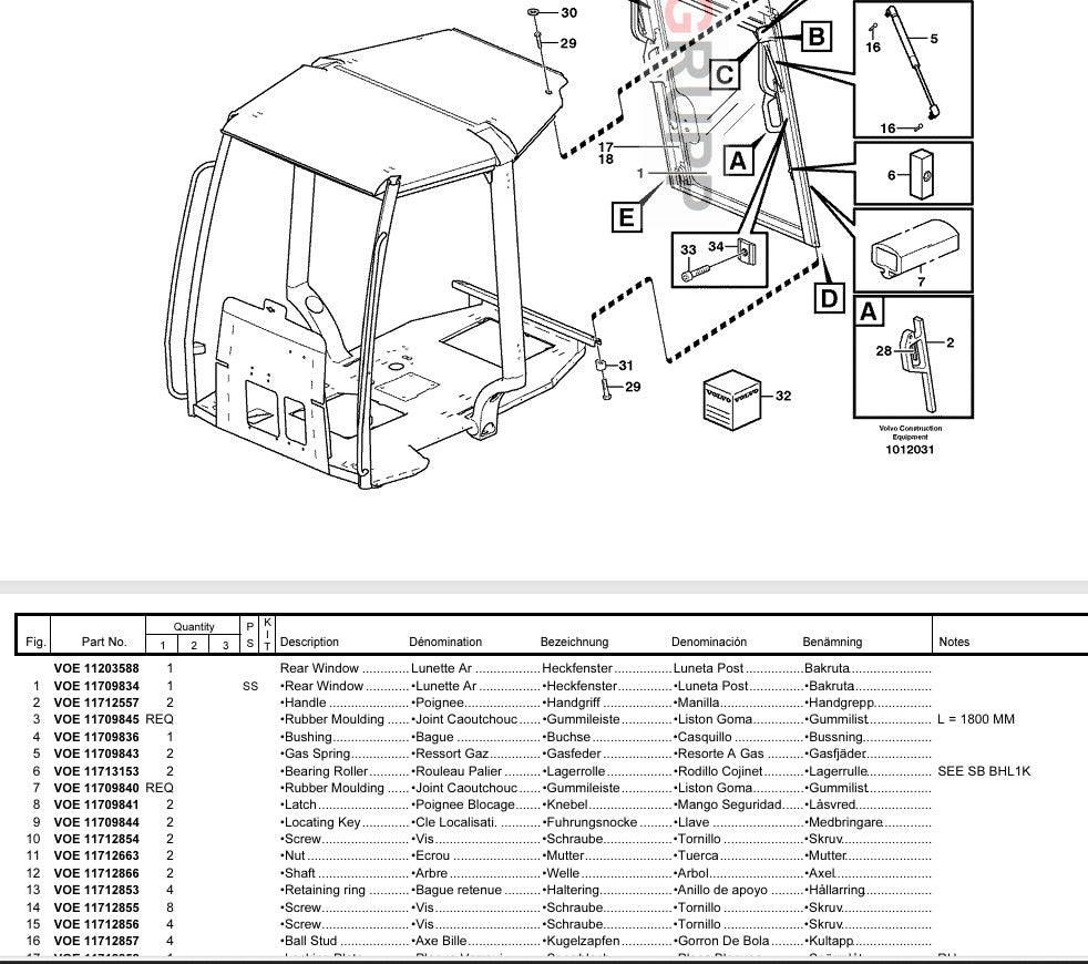 Volvo BL60 Parts manual PDF