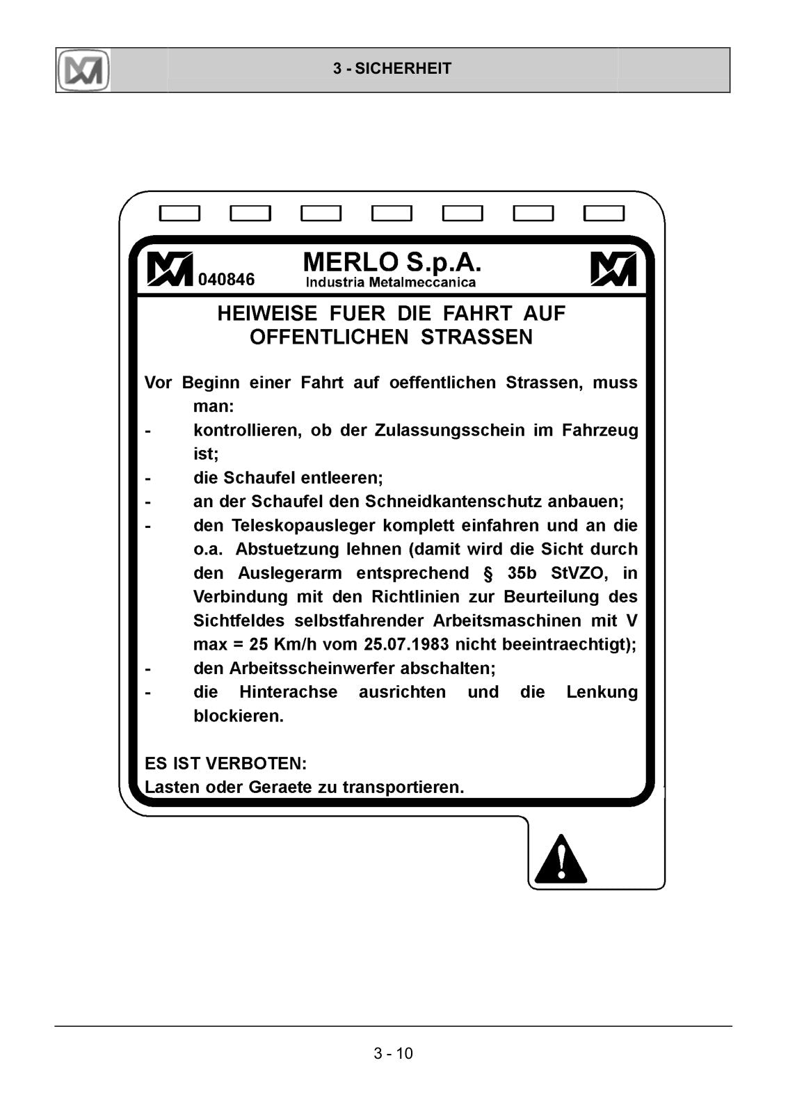 Merlo Roto K, KS R30.16, R33.16, R33.13, R35.13 Service Manual Set with Diagrams (German) – sample page 1